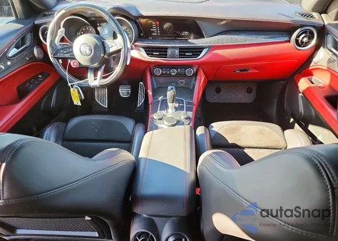 2019 Alfa Romeo Stelvio Quadrifoglio z USA, uszkodzony, nr VIN ZASPAKEV2K7C52877